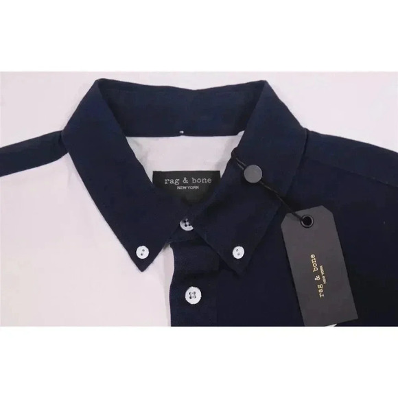 rag & bone Fit 2 Tomlin Red-White-Blue Oxford Button-Up Shirt Slim Men's S New! - Picture 8 of 12